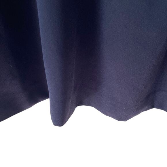 J. Crew Navy Blue Black Sequin Sleeve Blouse size Large - Picture 6 of 9